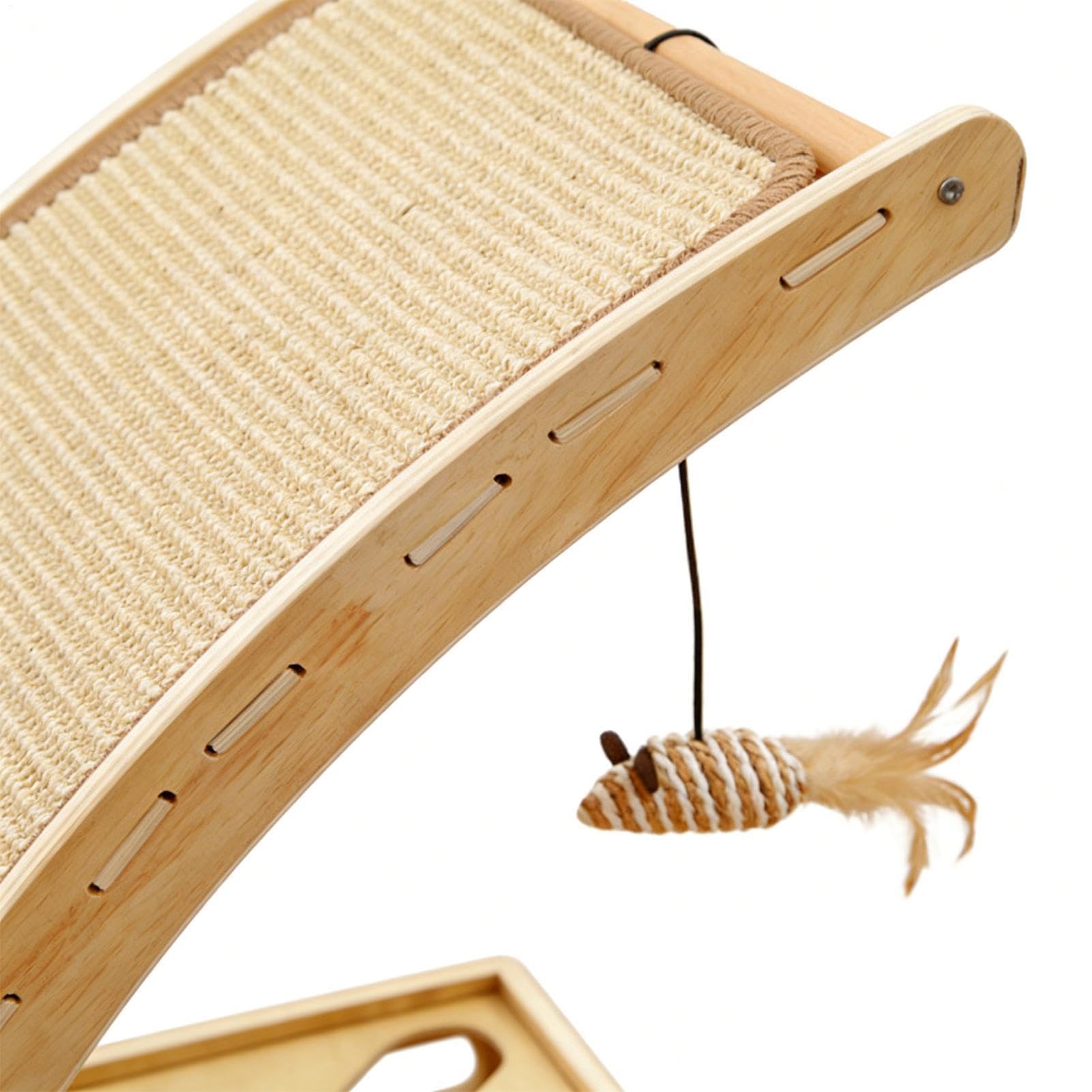 Rascador Vertical para Gatos Tablero Escalador con Laberinto de Bolas | Superficie de rascado para Esquina de Apartamento, Dormitorio o Hogar