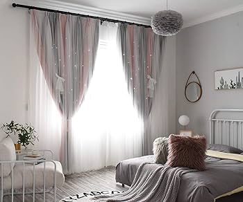 Amazon|カーテン 姫系 遮光カーテン グラデーション 可愛い 透かし Amazon|カーテン 姫系 遮光カーテン グラデーション 可愛い 透かし