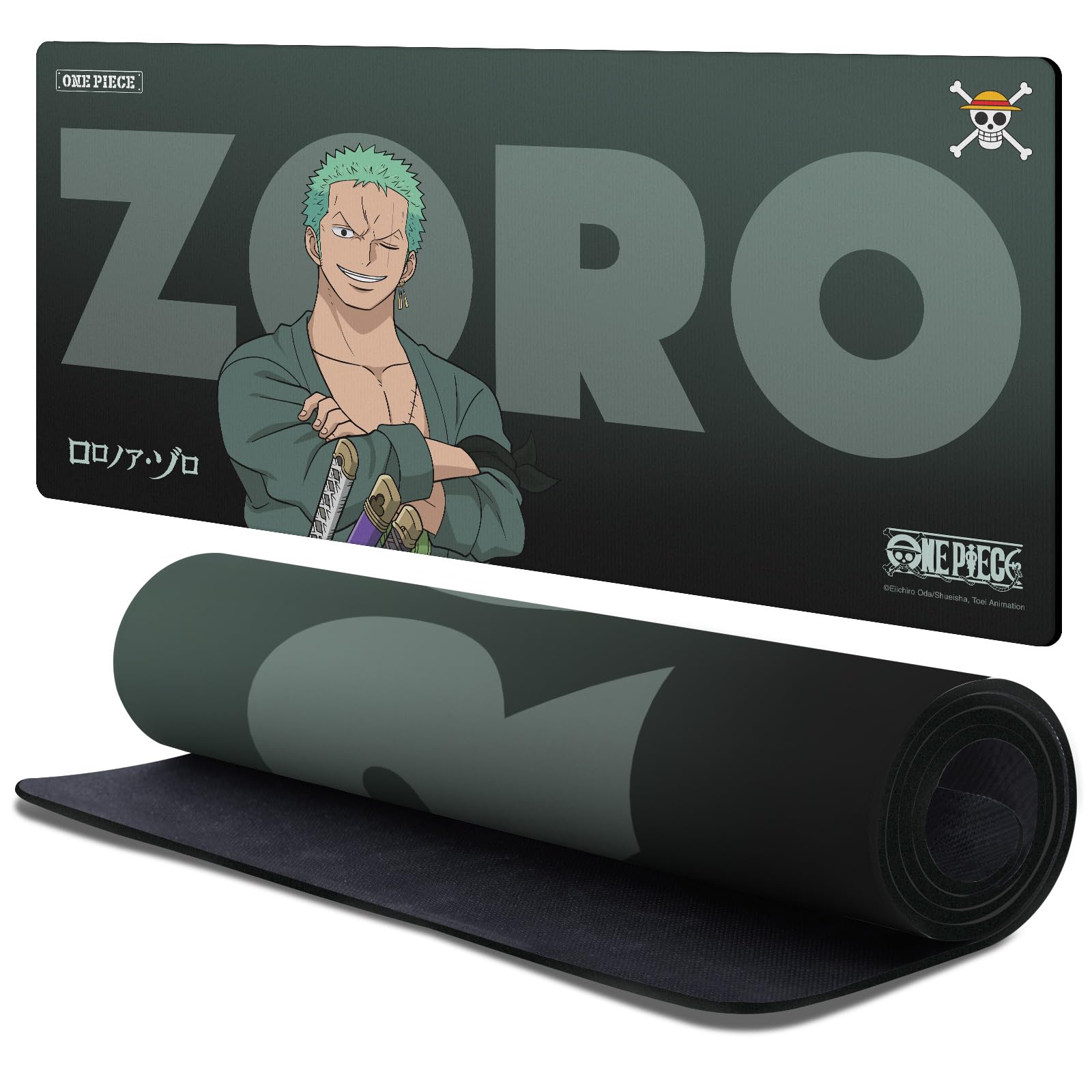 Head Case Designs Officially Licensed One Piece Roronoa Zoro Graphic Art 37.4 x 15.75 x 0.16 inches (900 x 400 mm) - XL Gaming Office Desk PC Keyboard Mouse Mat Pad