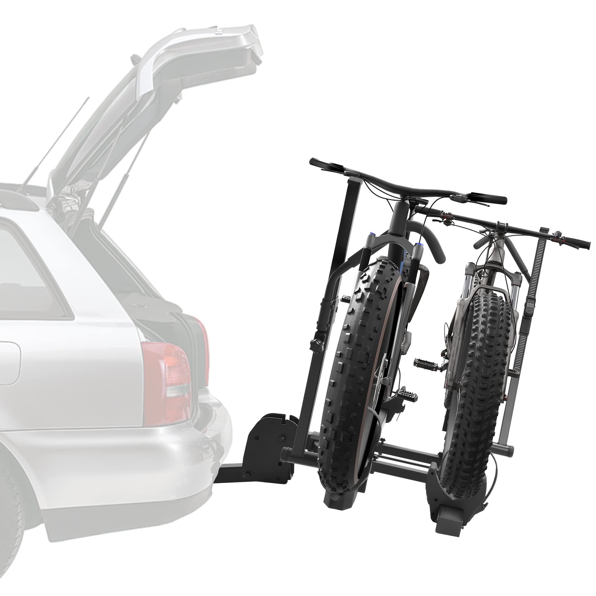 V70 Sport Vibrelli Hitch Bike Rack For E-Bikes Holds Fat Tires