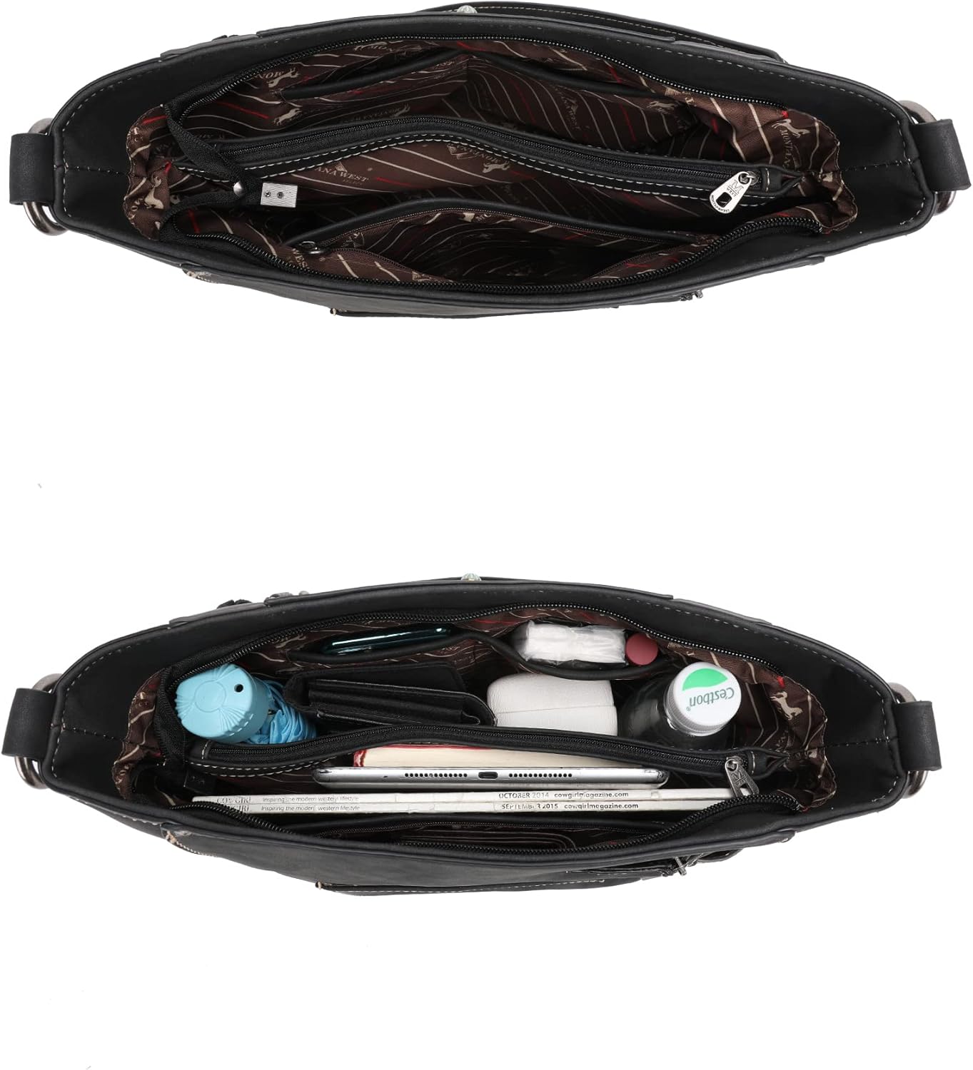 Miniatura 5 de Montana West Aztec Collection Western - Bolsa de mano para mujer, bolsa de transporte oculta y bolso con cartera