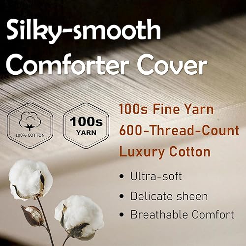 Miniatura 6 de Edredón de plumón de ganso tamaño Queen para invierno de 32 a 55 F, relleno de edredón de plumón de ganso blanco 95 %, potencia de relleno extra