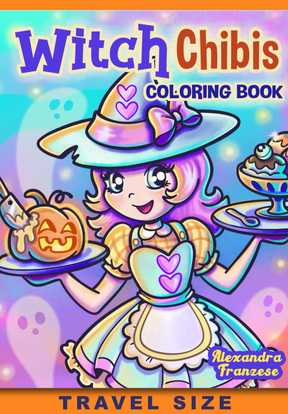 Witch Chibis Travel Size Coloring Book: Spooky Kawaii Halloween Characters to Color, Cozy Fall Images, Great for Kids or Adults to Enjoy