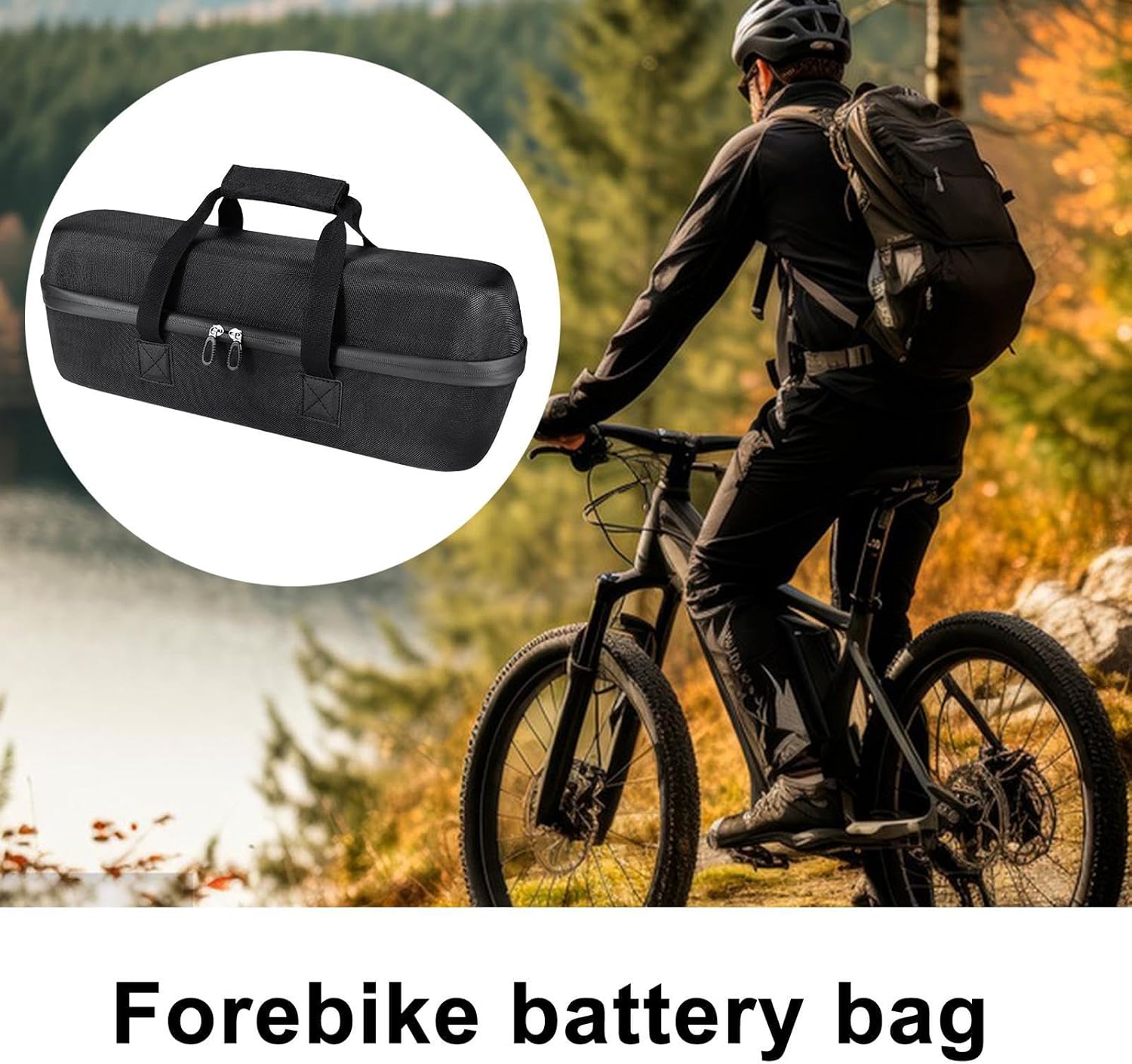 Fireproof Bike Battery Bag,10L Bicycle Fireproof Accessories Pouch,Forebike Battery Storage Bag | for Mountain Road Cycling Travel Urban Commuting Camping Daily
