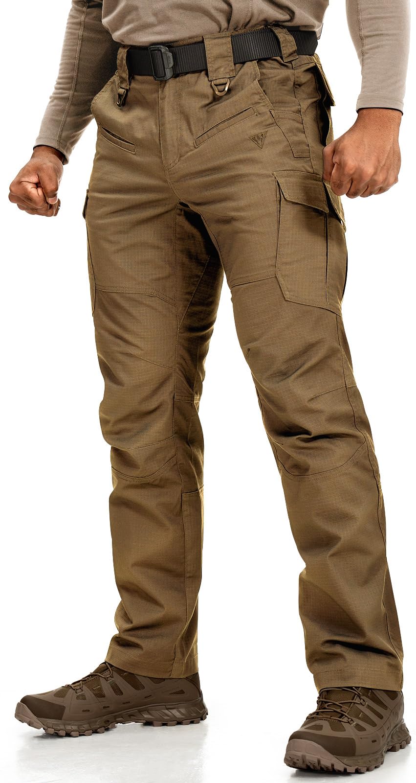 IDOGEAR Pantalon Tactique Homme Pantalon Randonnée Outdoor Imperméable & Respirant Softshell Multi-Poches pour Trekking Airsoft Chasse Résistant & Léger