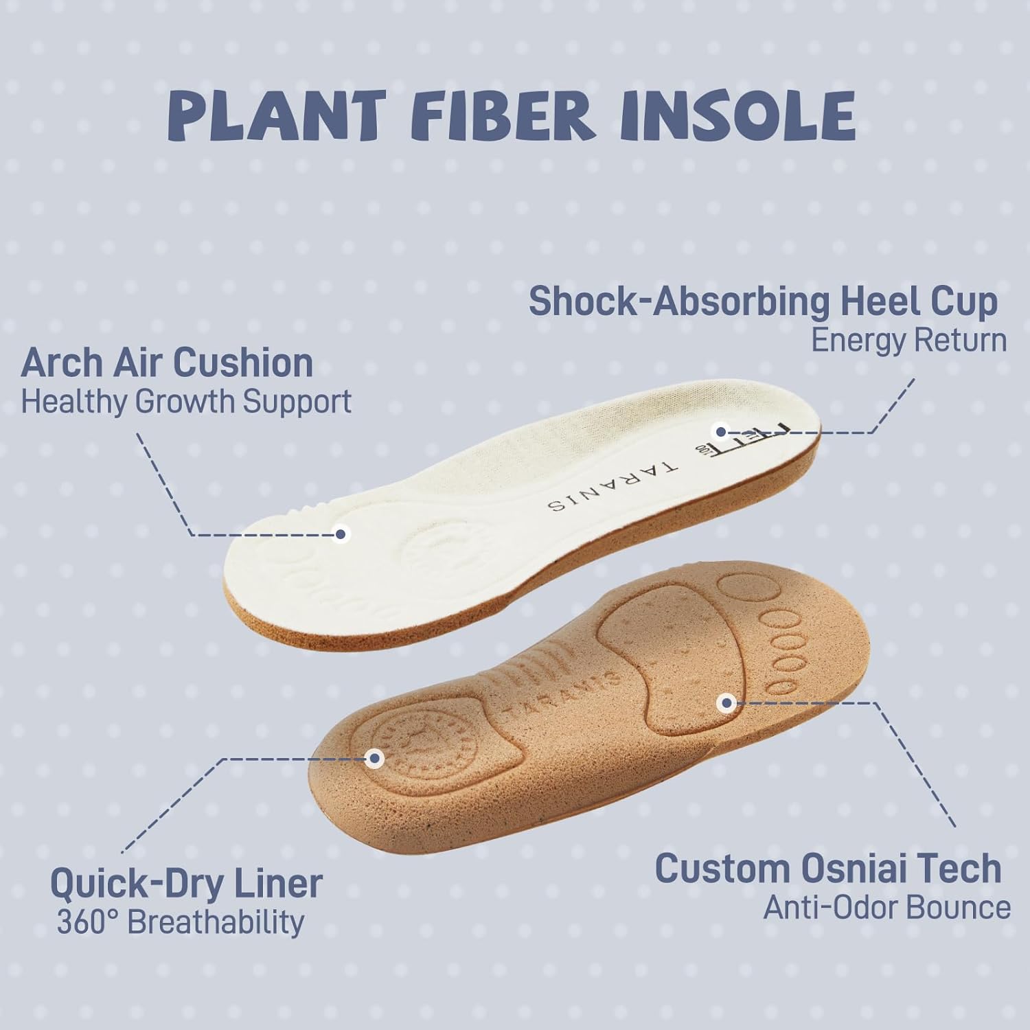 TARANIS Baby Shoes Toddler Sneakers - Wide Toe Box First Walker Shoes for Boys Girls, Easy Hook and Loop - Image 6