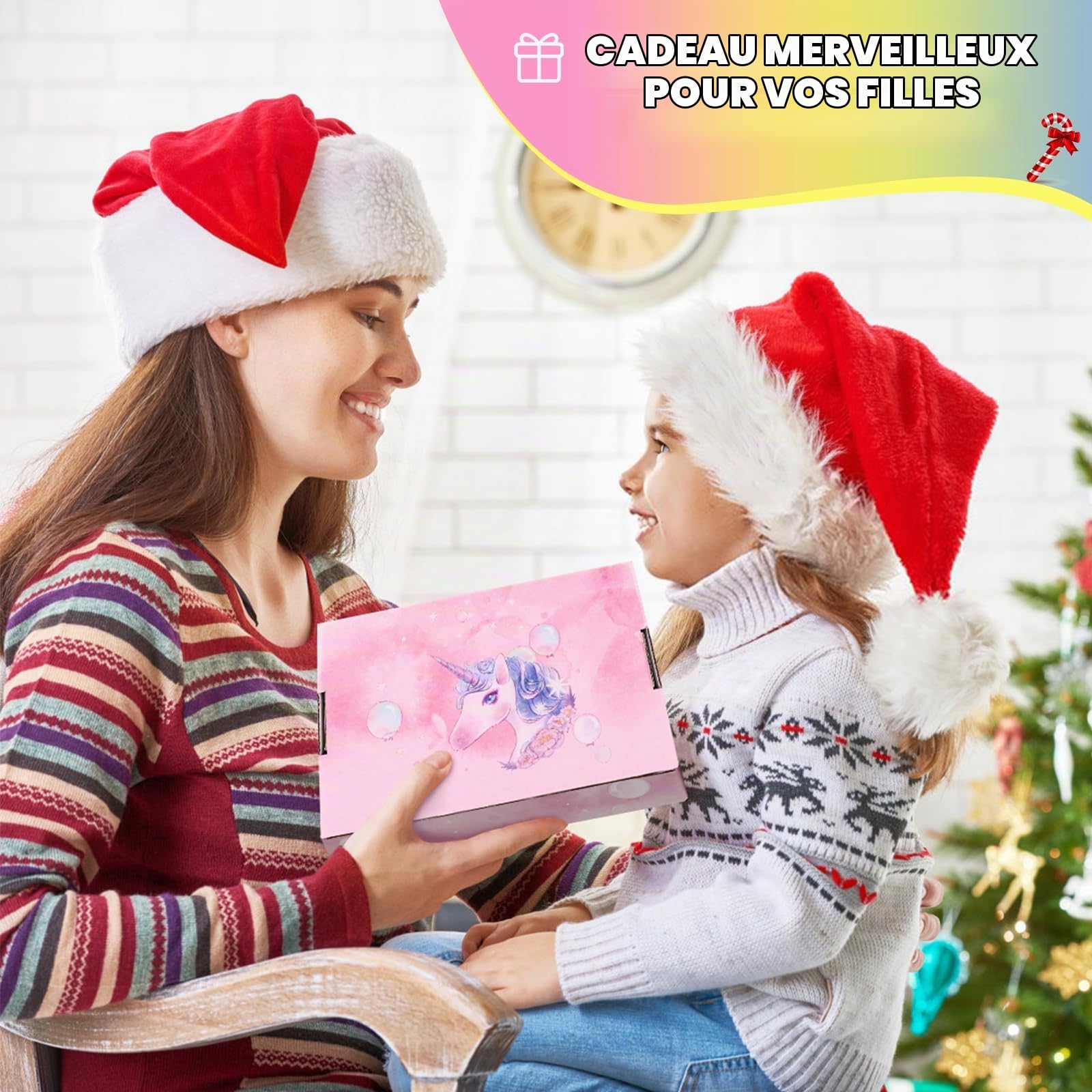 JYPS Sac à Main Licorne pour Petites Filles, 7PCS Sac à Bandoulière Mignon pour Enfants avec Dress up Jewelry Set Faire Semblant Accessoires de Jeu, Cadeau d'anniversaire Licorne Cadeau Fille Jouet