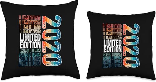 Miniatura 3 de Limited Edition Vintage 2020 Retro Birthday Throw Pillow