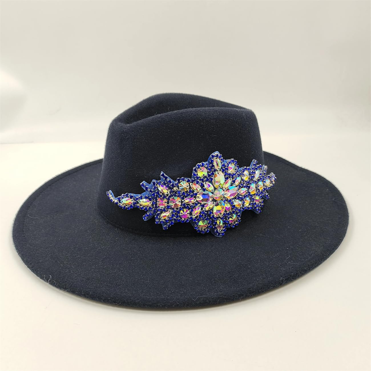 Cappello Fedora da donna a tesa larga unisex Bowknot Jazz Cap cappelli da cowboy
