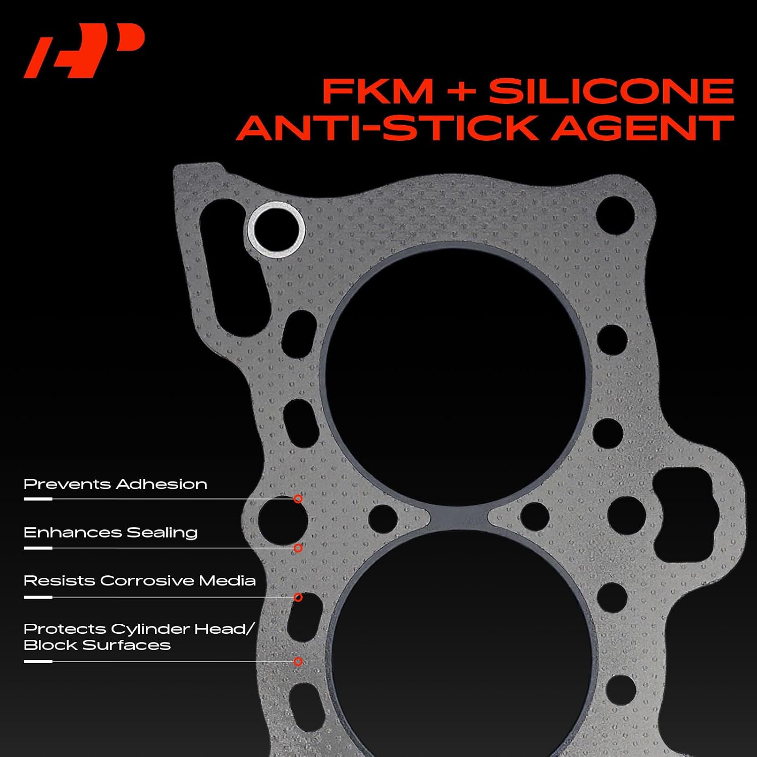 A-Premium L4 Engine Cylinder Head Gasket Compatible with Honda Civic 1988-1995 1.5L, Civic 1988-1991 1.6L, Civic del Sol 1993-1995 1.5L, CRX 1988-1991 1.5L 1.6L, Graphite