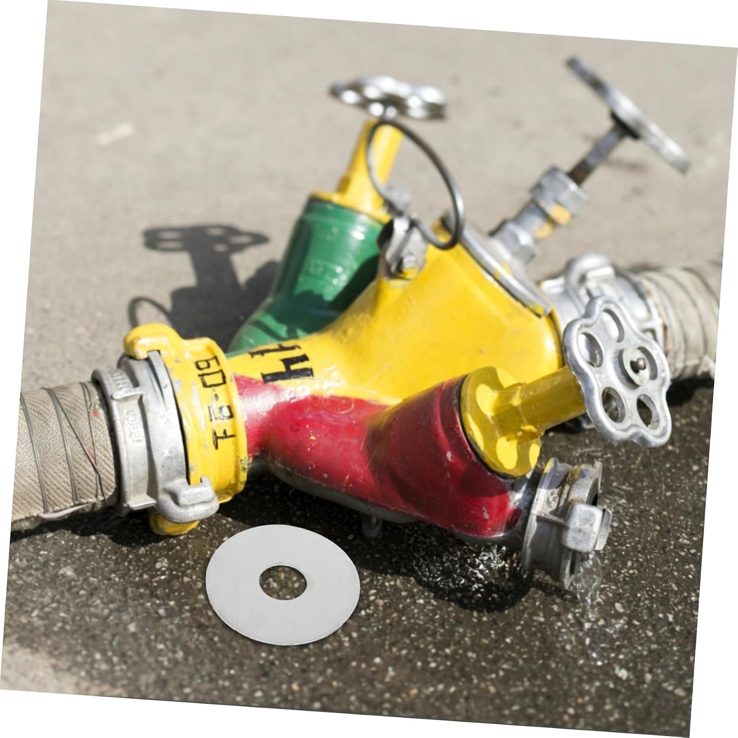 Alipis Fire Hydrant Orifice Plate Pressure Regulating Plate Stainless Steel Dn65 6pcs with Corrosion Resistance for Fire Hydrant System Suitable