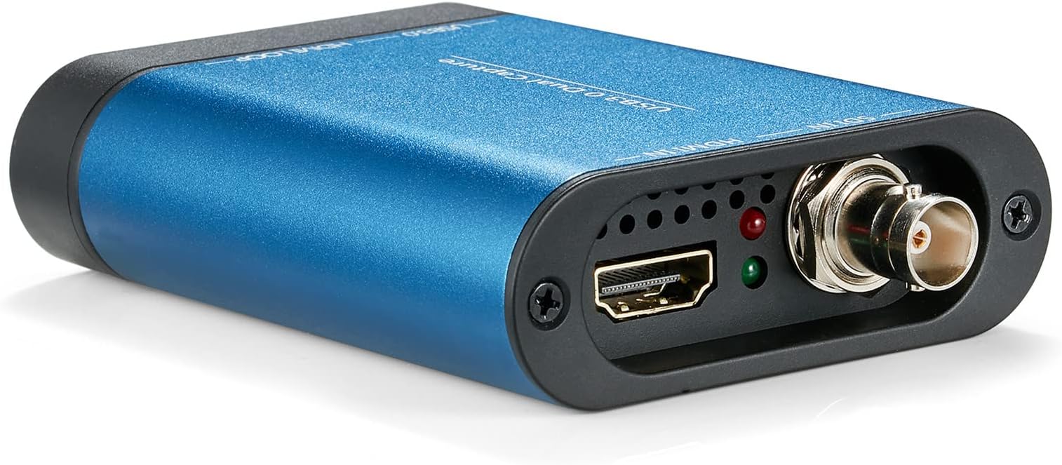SDTNOVASDI & HDMI Dual Input to USB3.0 Video Lossless Capture 360MB/s for Windows 1080P 60fps UVC YUV422 PnP Broadcast Live Streaming Convert USB External 3G-SDI Video Capture Free Driver