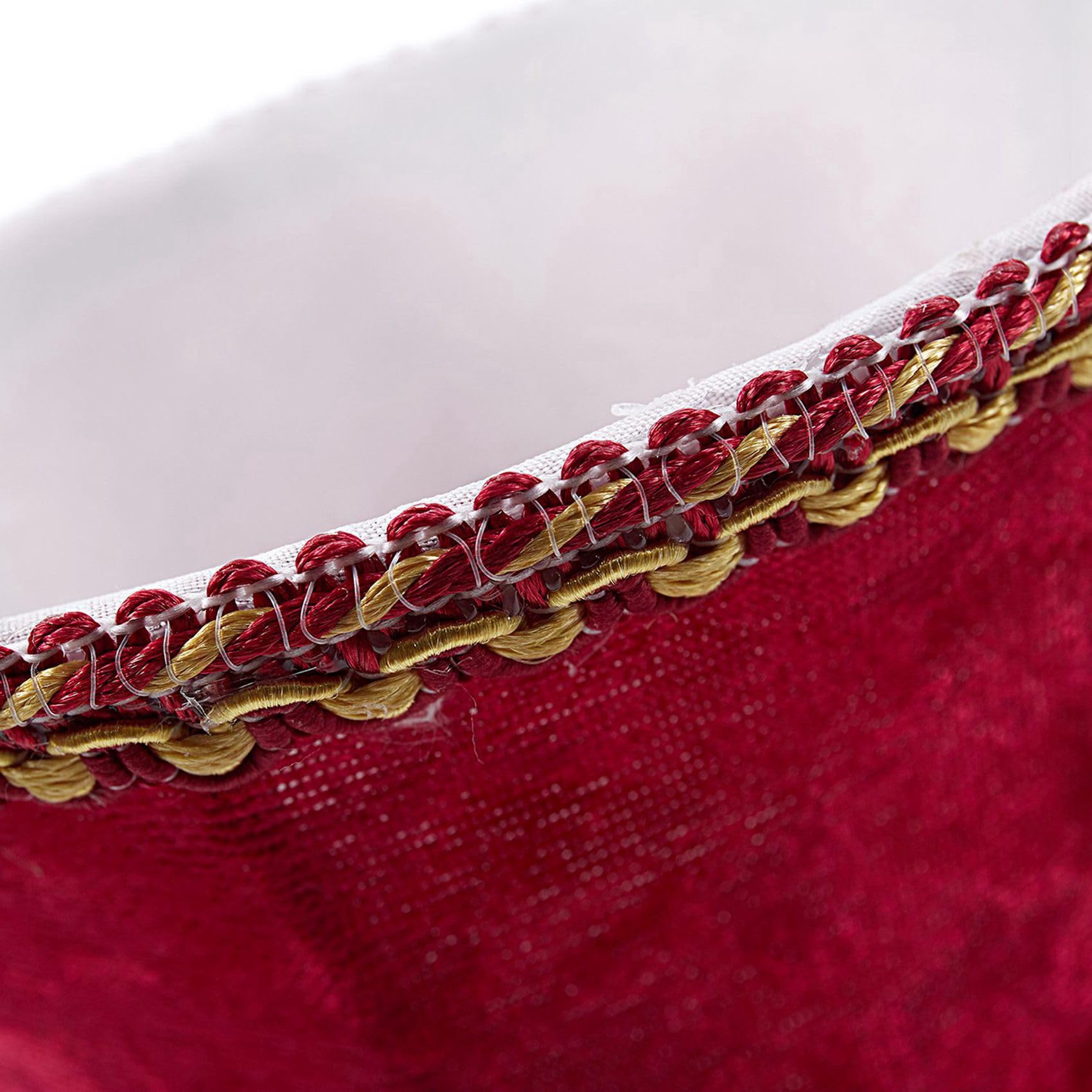 6X Fabric Clip sur Abat-Jour, Abat-Jour Fait à la Main E14 pour Lampe de Applique Murale de Style Européen Moderne Lampe à Bougie, Lampe de Table à Décor en Flanelle Bleue(Rouge)