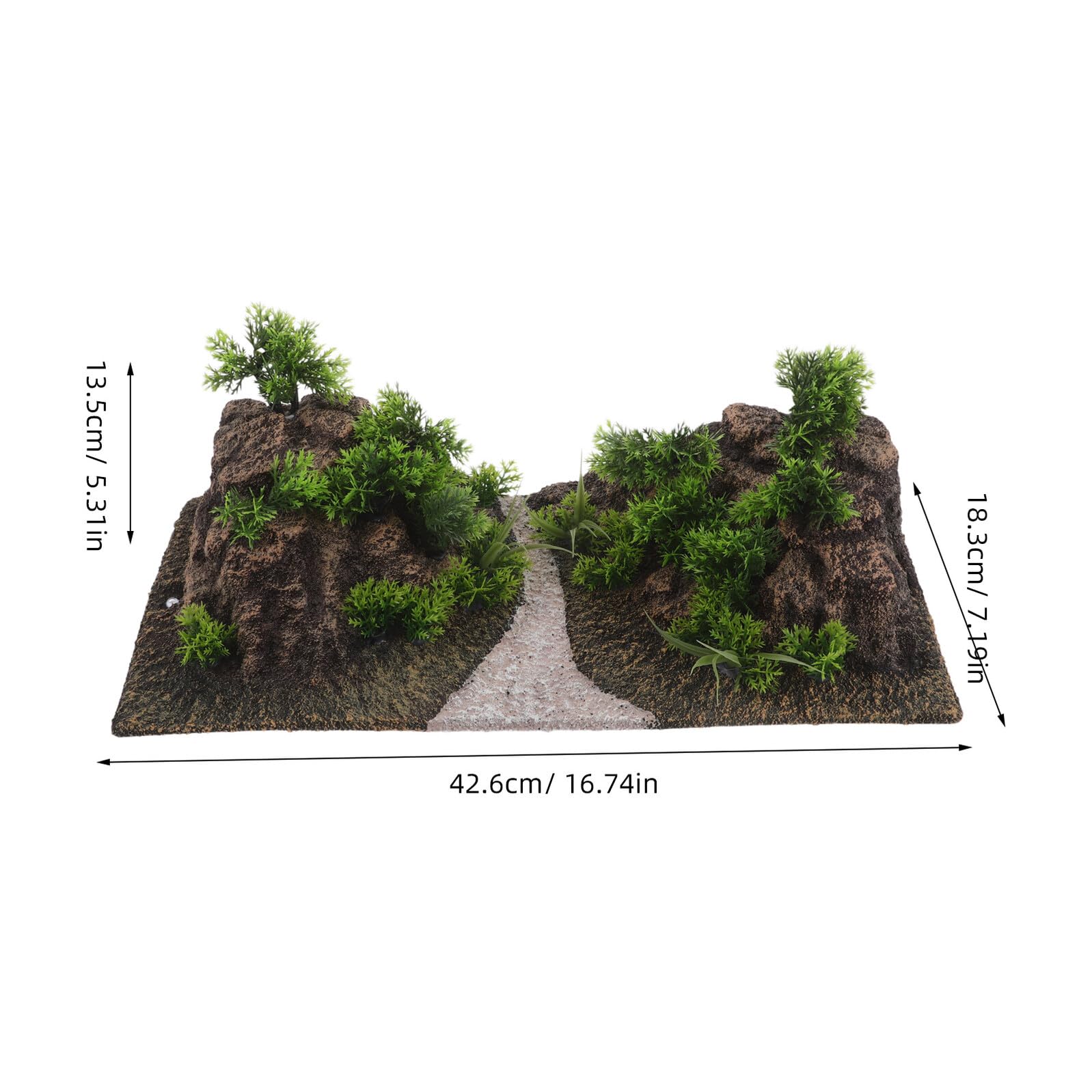 DOITOOL Adorno de Roca Artificial para Acuario Decoración de Paisaje de Montaña Cueva Refugio para Camarones y Peces Pequeños Resistente al Agua Rocalla Decorativa para Peceras