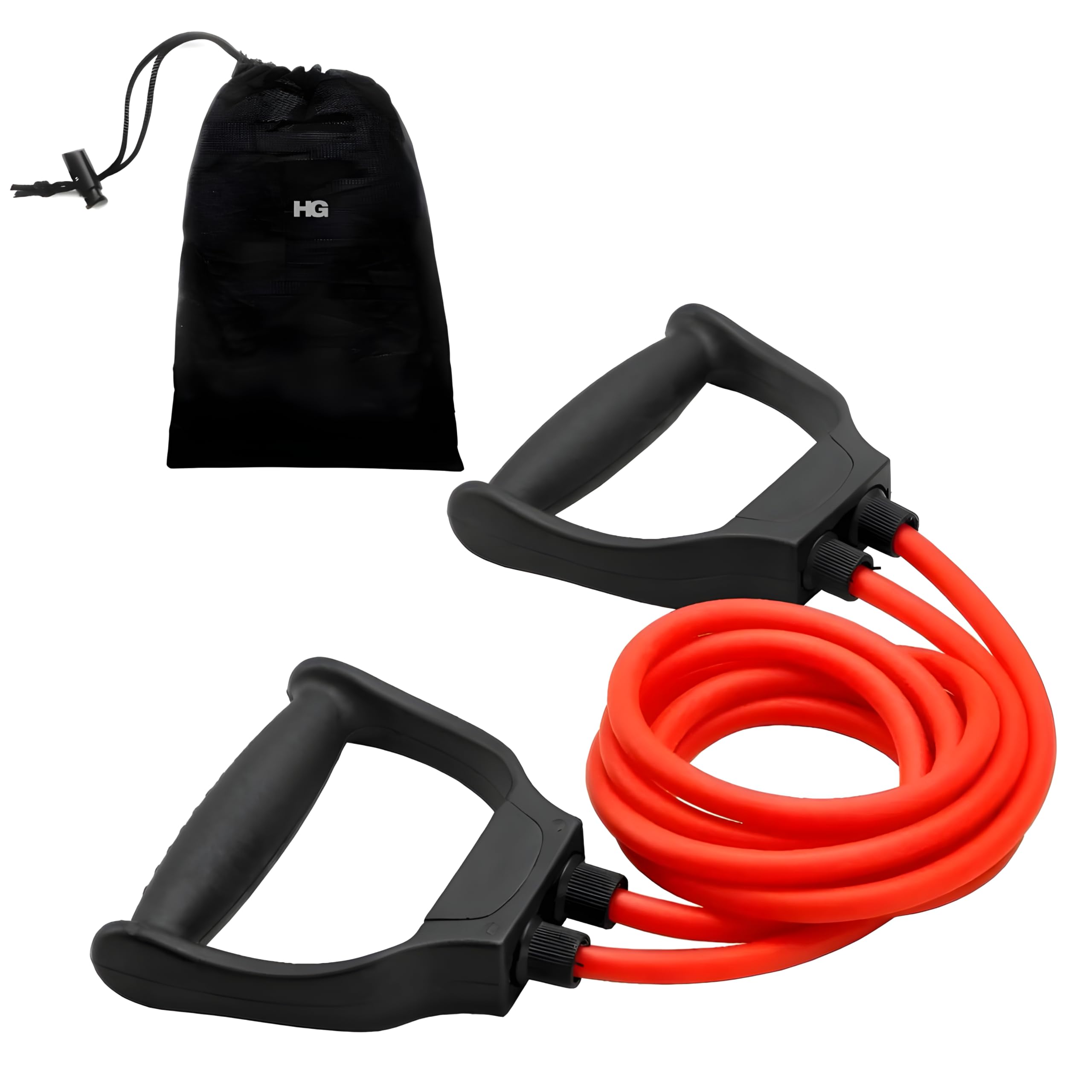 HOMEGALLEY Double Toning Resistance Tube with Carry Bag Pull Rope Elastic Rubber Exercise Band Resistance Tube with Comfort Handles Toning Tube Resistance Band for Workout for Men & Women (B0CZMW1HYP) Amazon Price History, Amazon Price Tracker