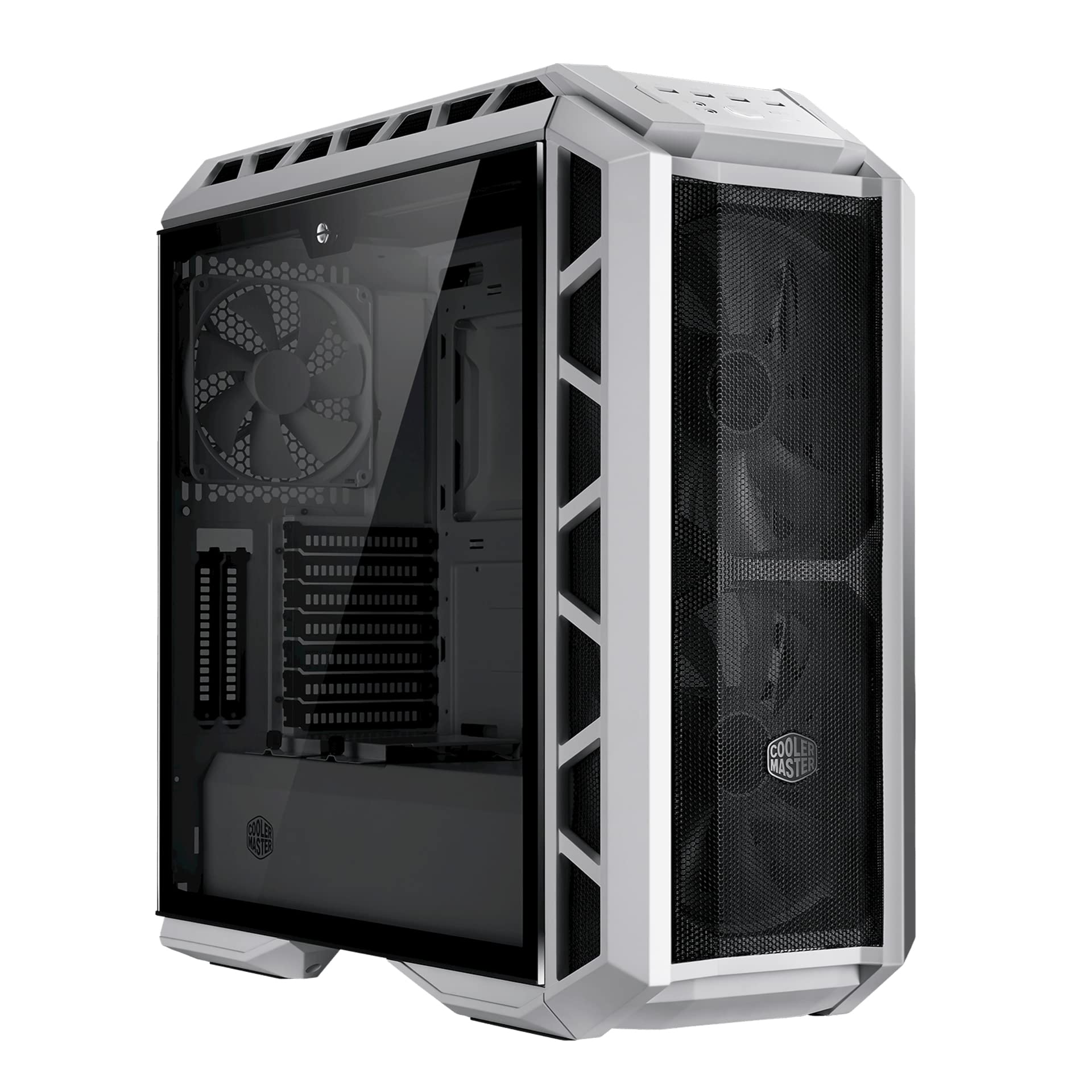 Cooler Master MasterCase H500P Mesh White PC Case - e-atx atx matx mini-itx rgb led tempered glass side panel