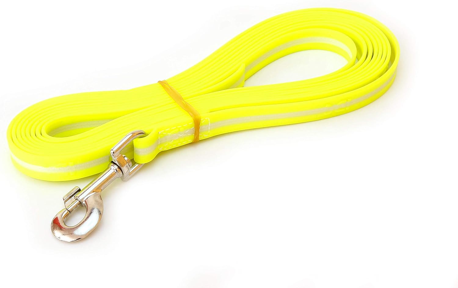 Julius-K9 IDC-Lumino Phosphorescent Leash with Handle, 0.75 in x 16.4 ft, Sun