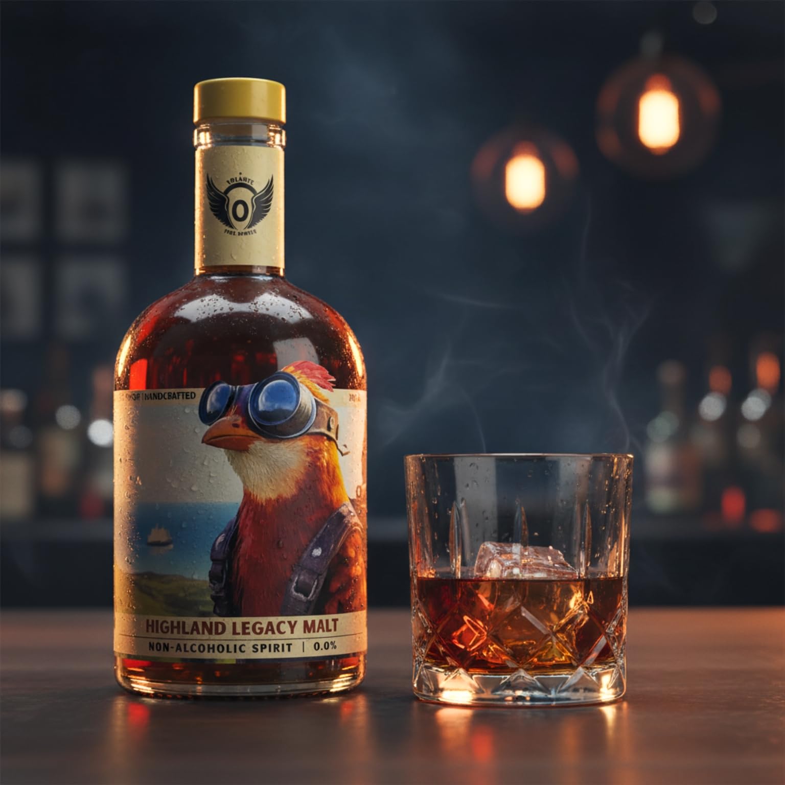 Volante Highland Legacy Malt 0,0% | Alternative sans alcool inspirée du whisky | profil fumé et malté | 700 ml