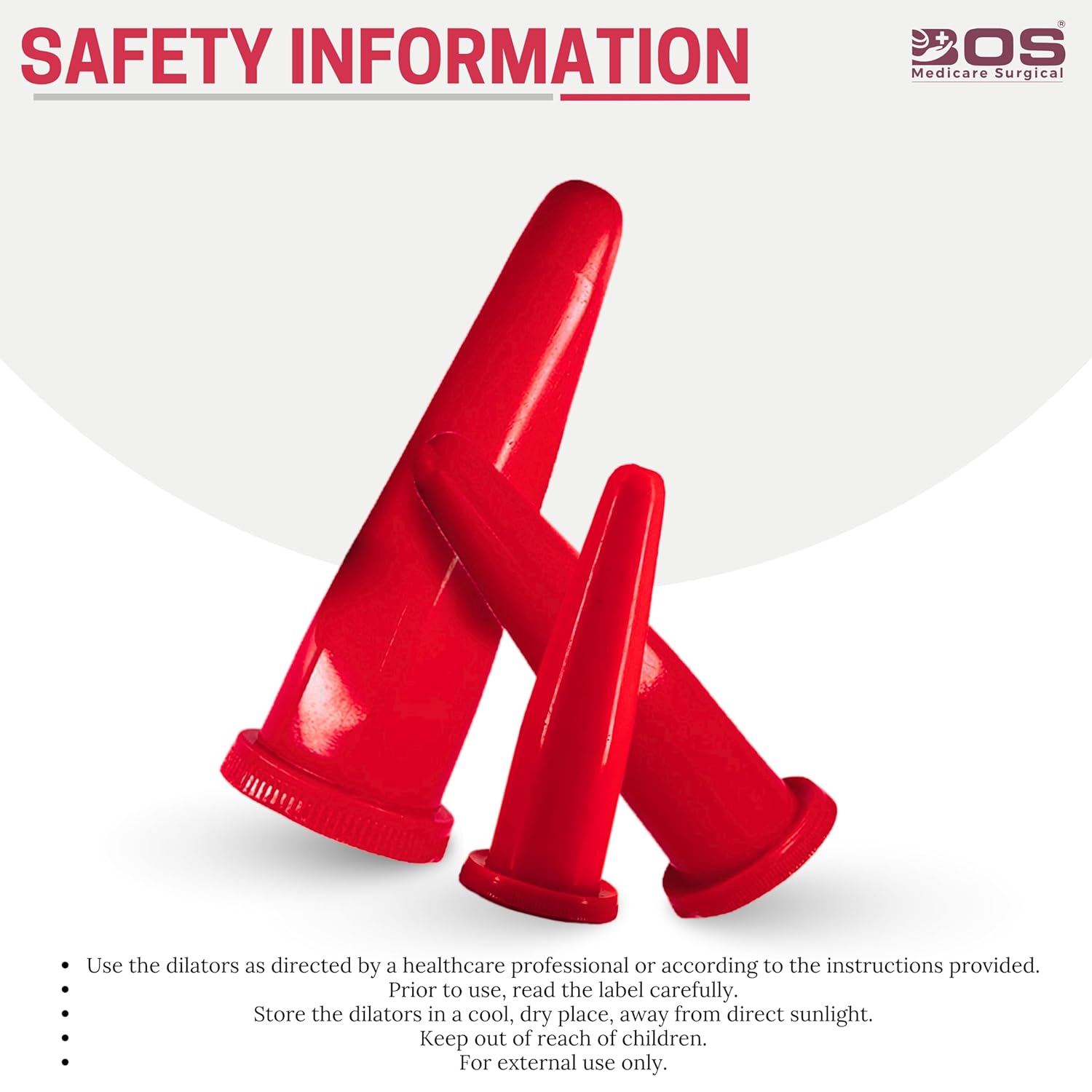 Bos Medicare Surgical Anal Dilator Set – PVC Red (3 Pcs: Small, Medium, Large) | Soft, Flexible, Reusable Rectal Dilators for Medical, Proctology, Anorectal Use in Clinic & Hospital Settings Bos Medicare Surgical Anal Dilator Set – PVC Red (3 Pcs: Small, Medium, Large) | Soft, Flexible, Reusable Rectal Dilators for Medical, Proctology, Anorectal Use in Clinic & Hospital Settings