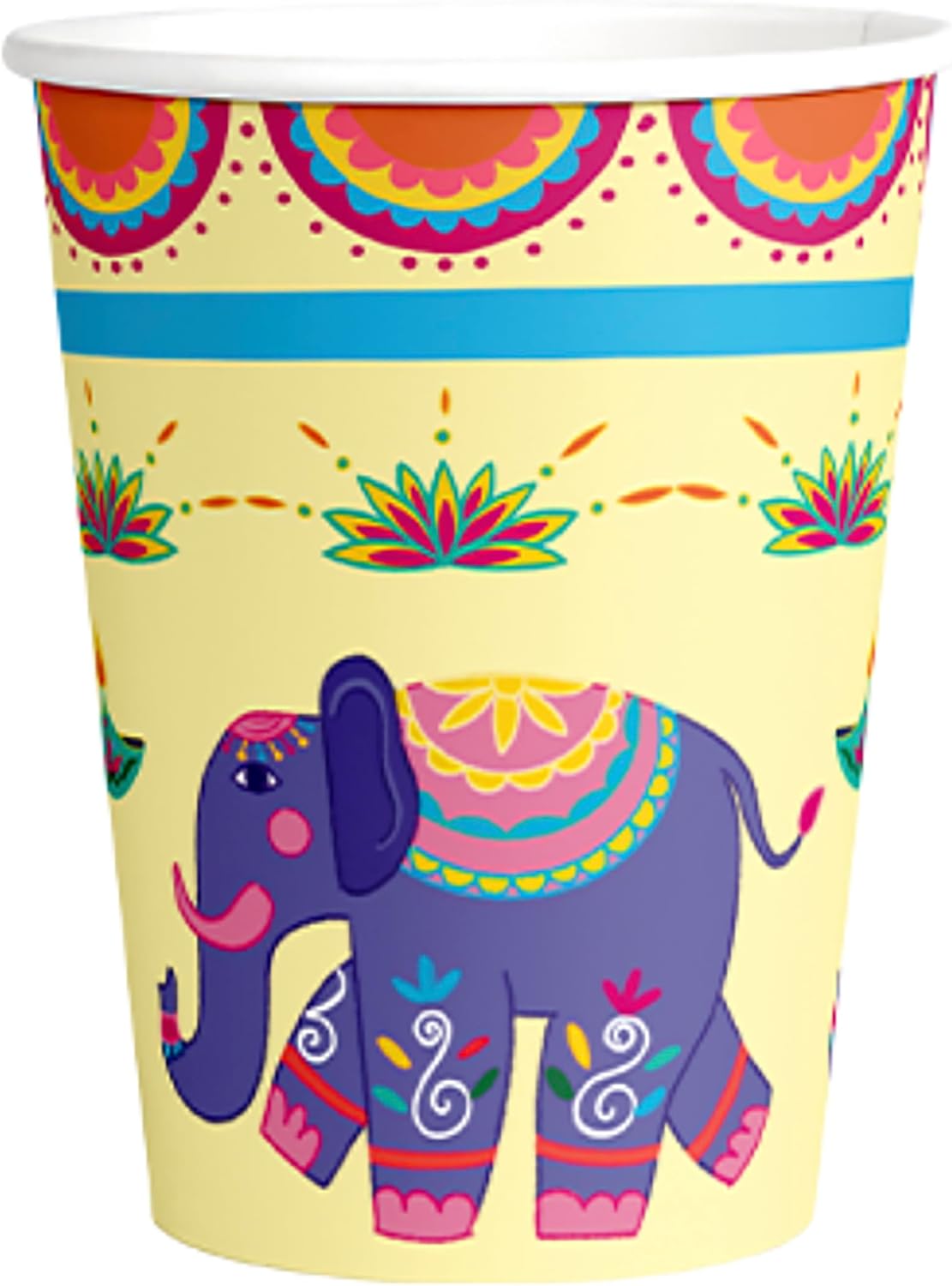 Diwali Tableware Pack: Disposable Paper Plates, Napkins and Cups Set for 20