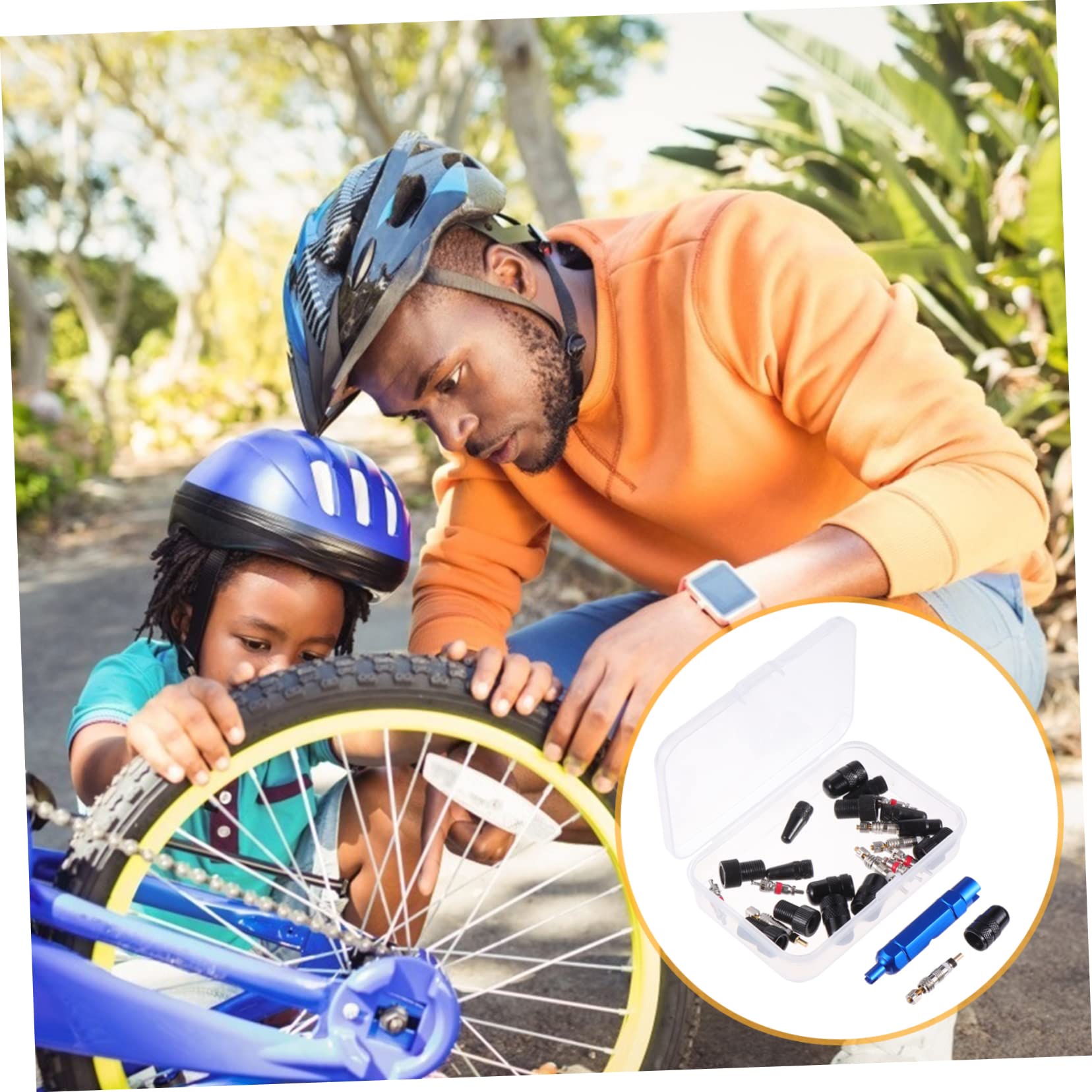 UPKOCH Ventiladapter Auto Ventilkernwerkzeug Ändern Luft Entfernung reifenventil Adapter Fahrradventil Adapter Set Fahrrad Reparatur Werkzeug Radstamm Aluminiumlegierung Black