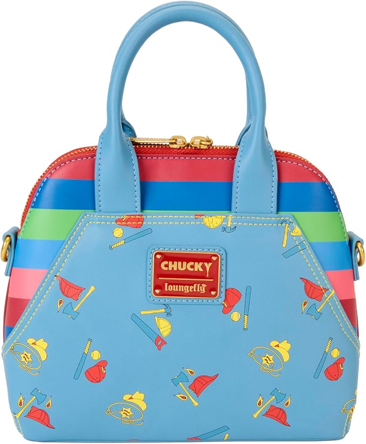 Amazon.com: Loungefly Chucky Good Guys Overalls Crossbody Bag