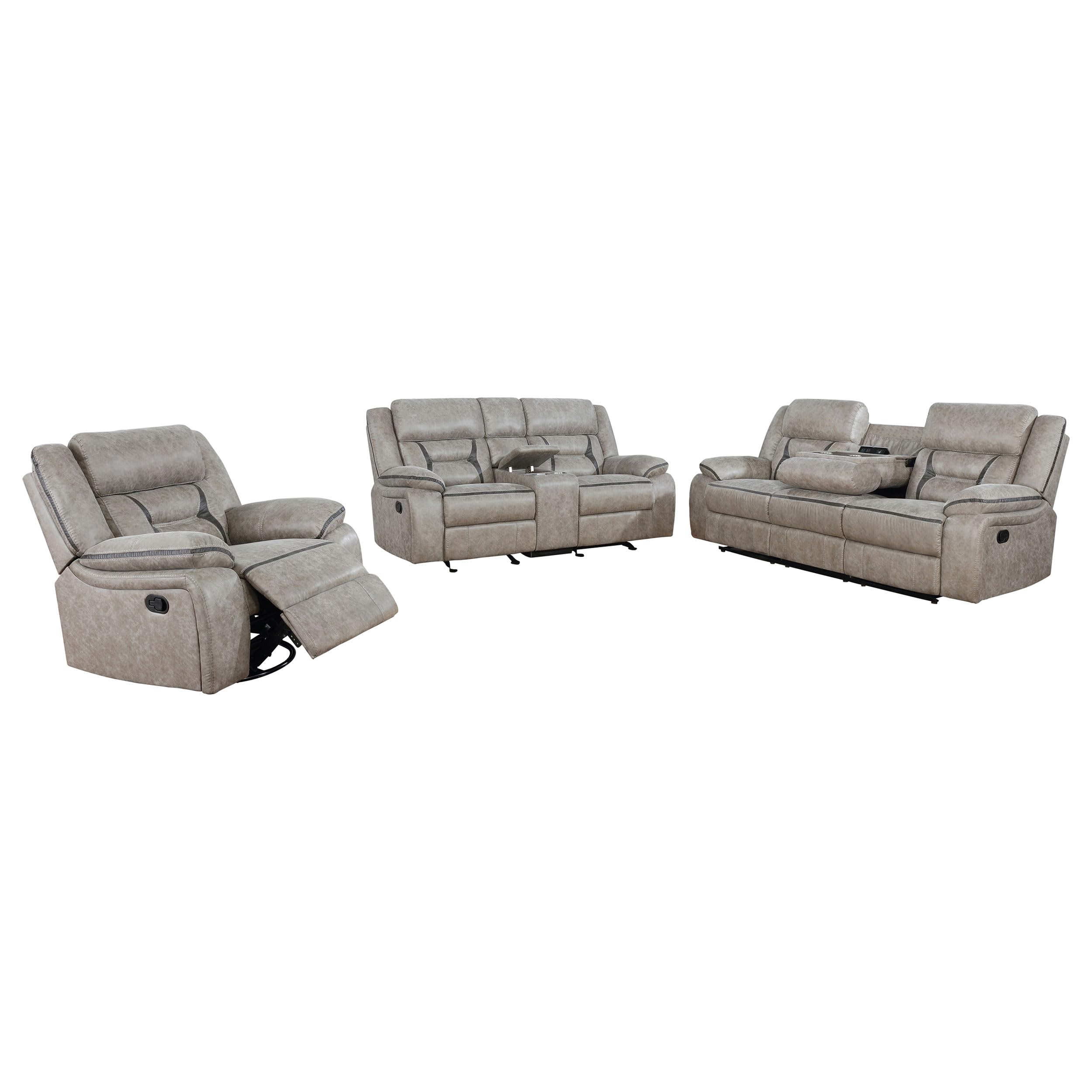 Amazon.com: Coaster Home Furnishings Greer 3-Piece Upholstered
