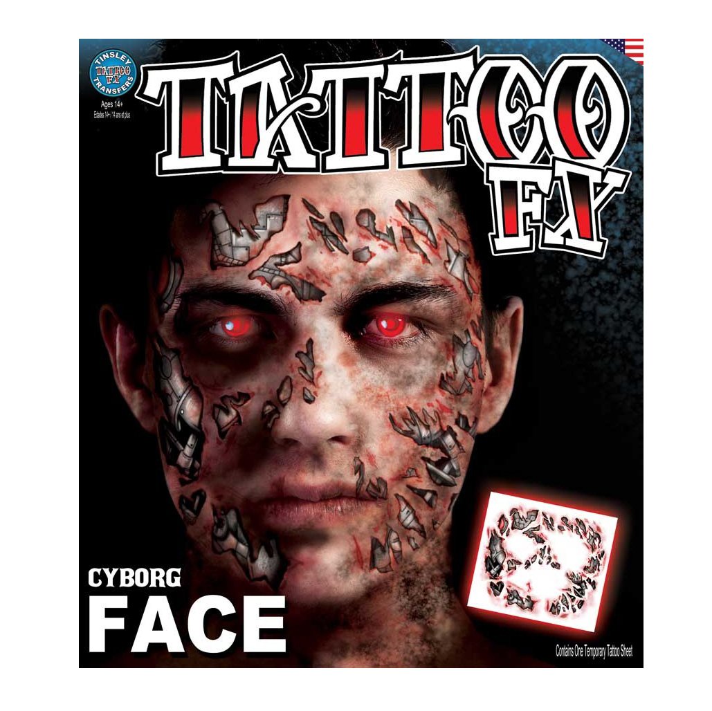 1 Paar Realistische 3D Cyborg Roboter Tattoos – Temporäre Transfer-Tattoos Für Halloween, 15x6 Cm (2 Stück)