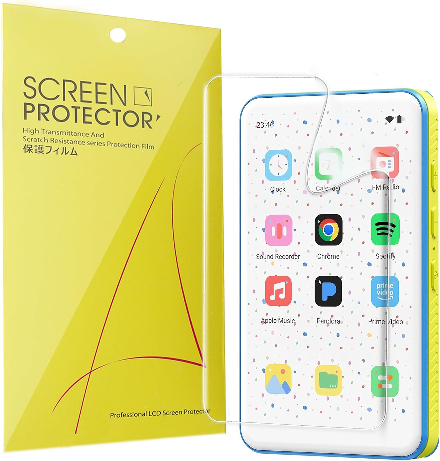 Lamshaw Compatible for joliker MP3 Player Screen Protector, [6 Pack] Full Coverage TPU Clear Film Compatible for joliker H12 4.0 Inch MP3 Player (6 Pack)