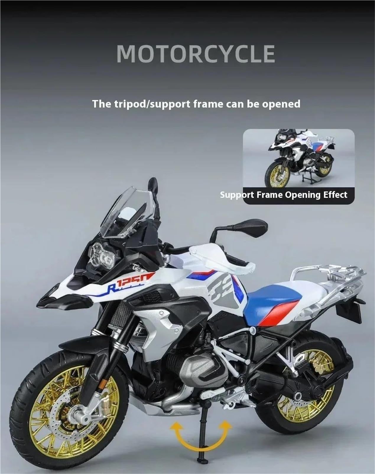 Modello in scala di moto Modellino Di Motocicletta Per BMW R1250GS R 1250GS R1250 GS 1250 In Scala 1/9 Pressofuso Modellismo Giocattolo