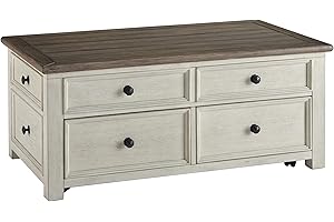 Cymax Furniture Bolanburg Farmhouse Lift Top Coffee Table