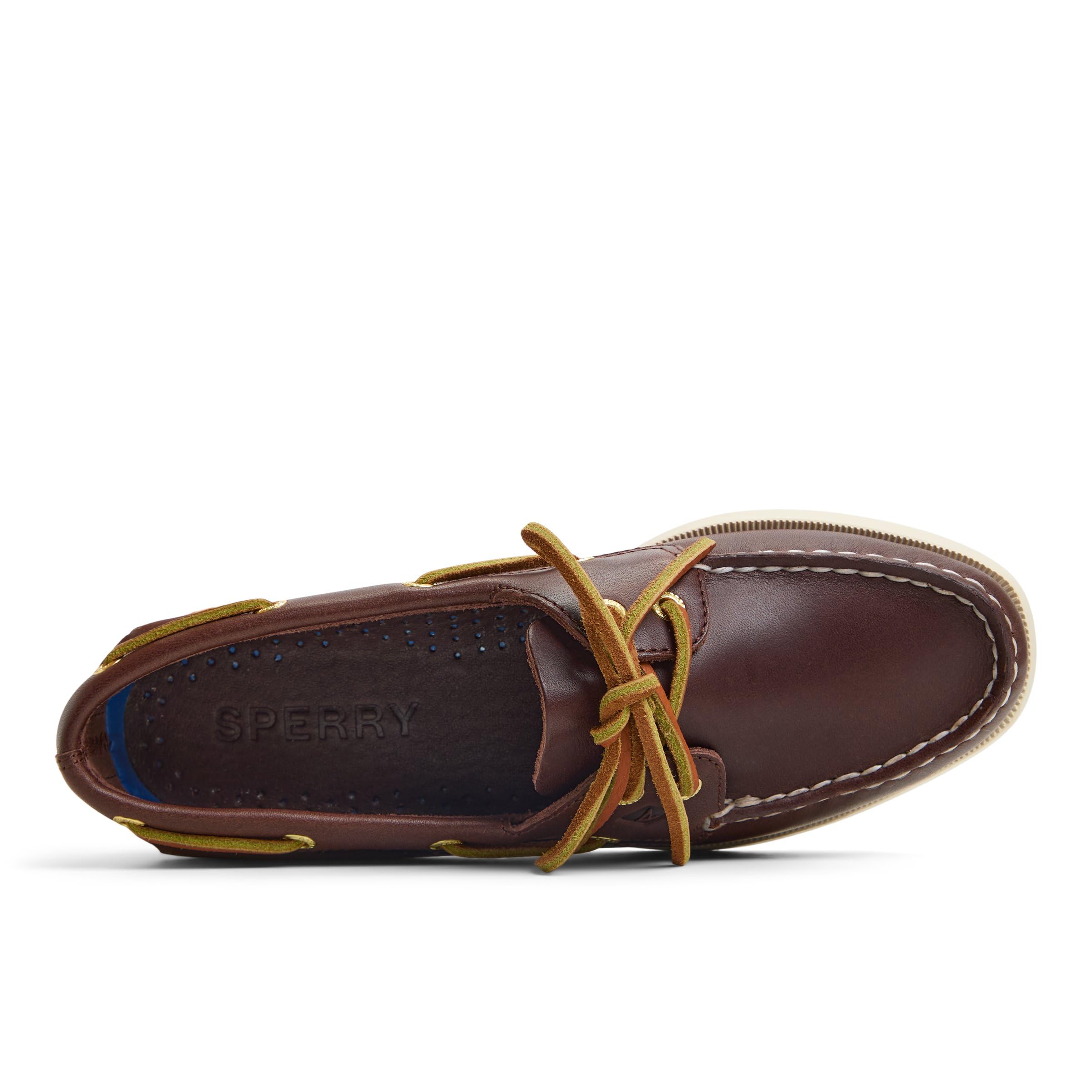 Sperry Authentic 2 Eye Scarpa da Barca da Donna autentica con 2 Occhielli, Argento, 37,5Donna