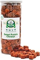 Vista 8 de Lucky Premium Treats Sweet Potato Chewys - Golosinas masticables para perros de tamaño de un bocado, grandes golosinas de entrenamiento para perros