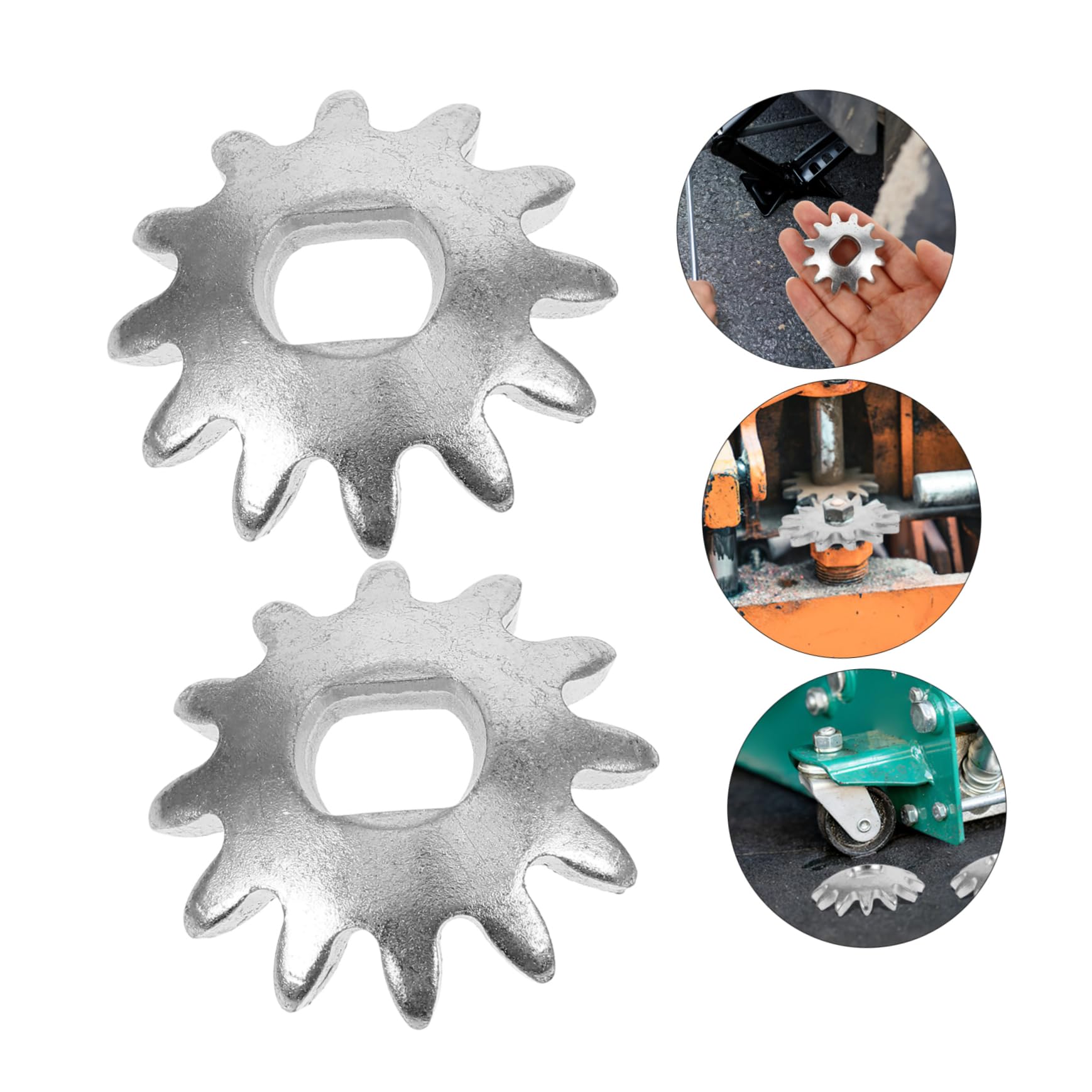 Mikikit 2pcs Jack Gear Car Repair Accessory Gear Wheel - View #9