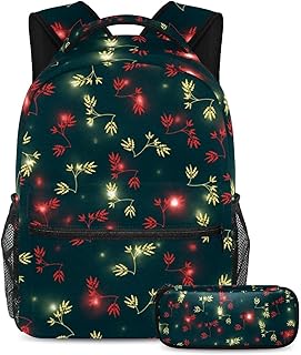 Mochila colorida de mono con estuche para lápices, juego de 2 mochilas escolares para niños, niñas, adolescentes, bolsa de viaje para estudiantes