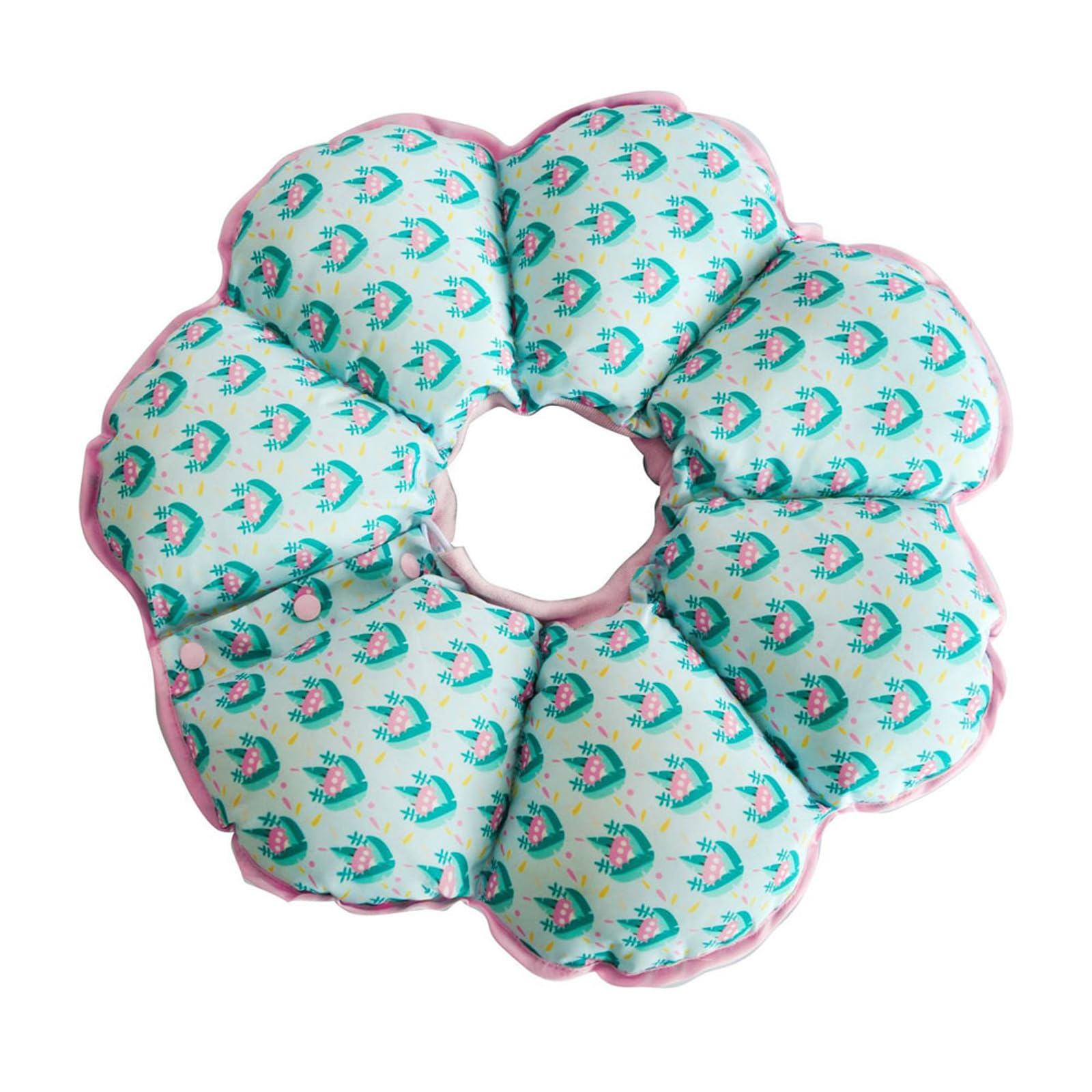 RC GearProAdjustable Pet Dog Recovery Collar | Puppy Cats After Surgery E-Collar | Soft Cone of Shame | Anti-Bite Lick Wound Protective Neck Collar for Small Dogs Large Cats (L, Blue Paw)