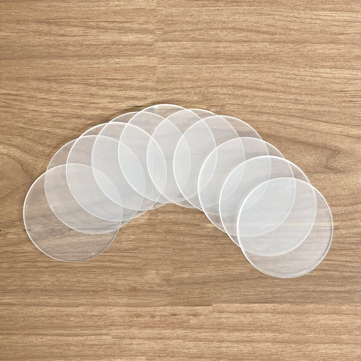 Amazon.co.jp: [Tr3204] (10枚セット(穴なし)) アクリル板 丸型 透明