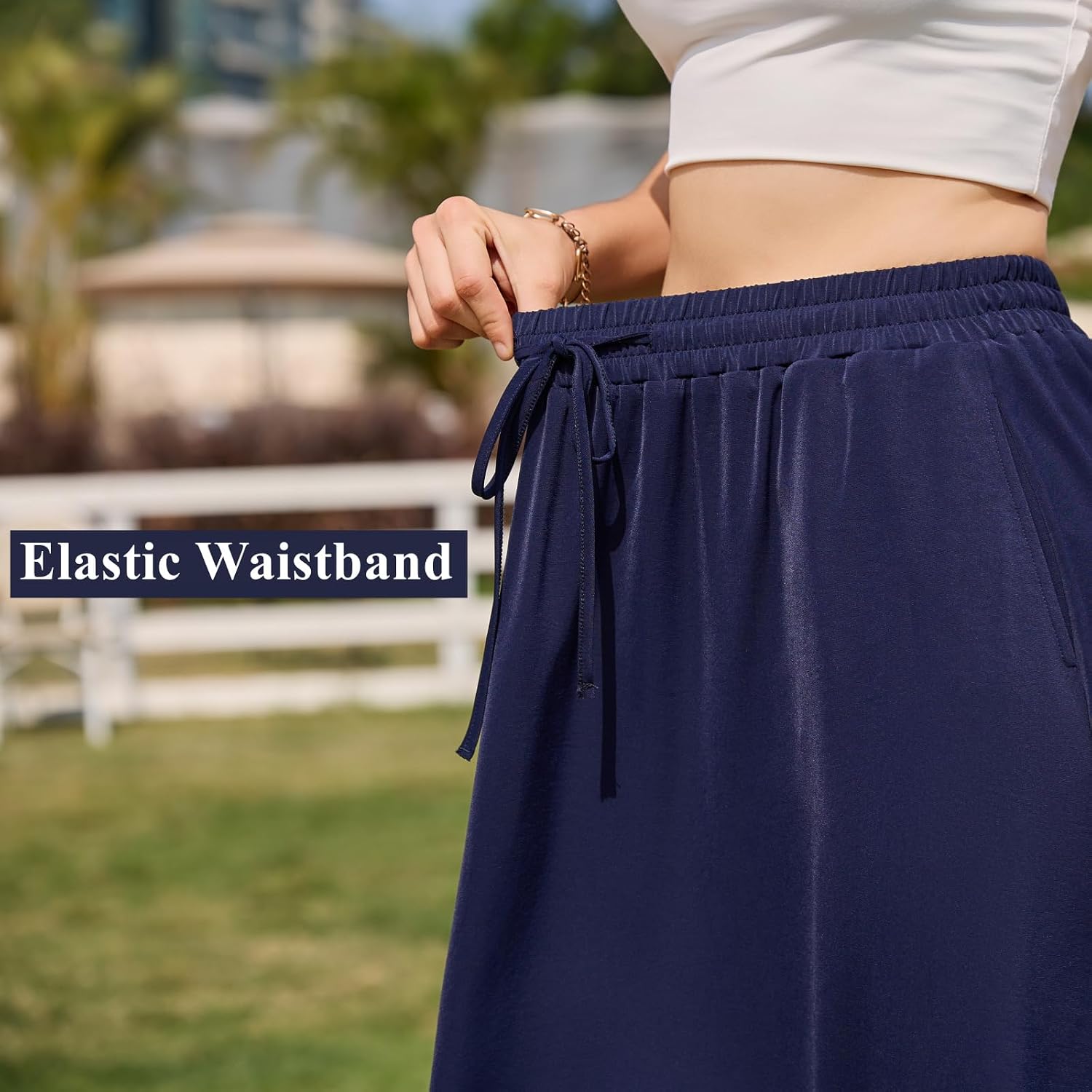  Maxi Skirts for Women with Pockets Long Midi Length thumbnail