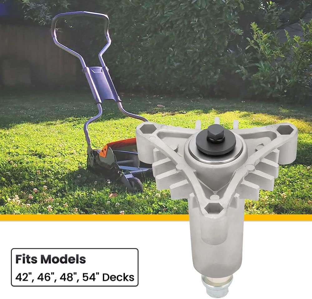 1x Spindle Assembly 587819701 for Husqvarna 42" 46" 48" 54" Deck 21546238 532187292 532187292 Lawn Mower Blades w/Bolts
