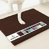 Vista 1 de Muddy Mat Tapete de microfibra absorbente para puertas y mascotas, antideslizante, grueso, lavable, felpilla suave, para cocina, dormitorio