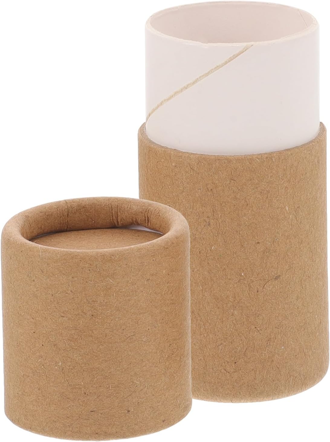 Anneome 10ml Essential Oil Roller Bottle with Thickened Kraft Paper Tube Container, round Cardboard Cylinder Packaging Box for Cosmetic Storage and Craft Supplies