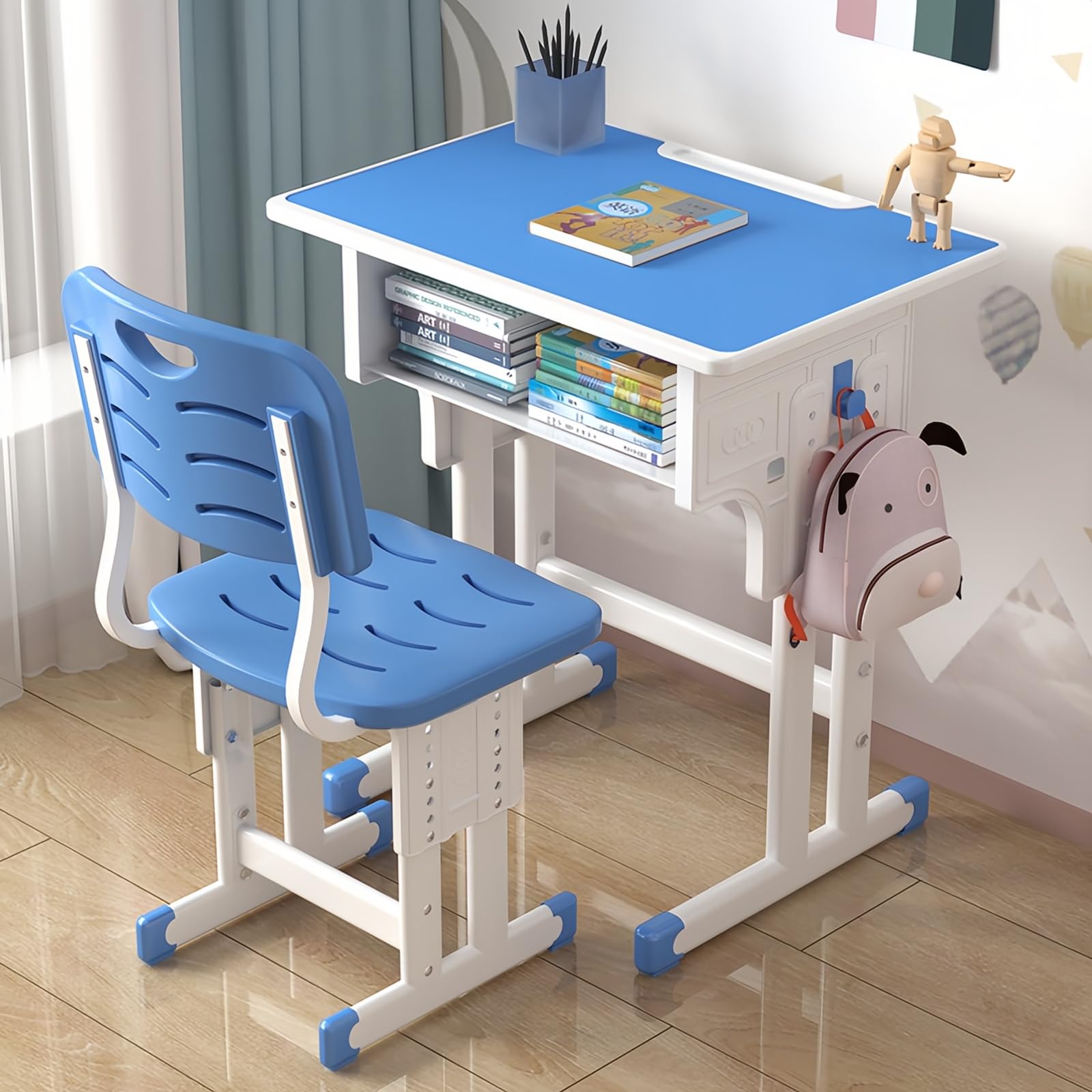 Amazon.co.jp: RoBeKaU 勉強机 学習机セット 学習机 子供用 デスク  