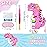 WERNNSAI Foldable Dinosaur Piata - Pull String Dinosaur Birthday Party Supplies Extendable Piata with Blindfold Bat and Tassels Dinosaur Birthday Decoration Pink Dinosaur Piatas for Classroom Game