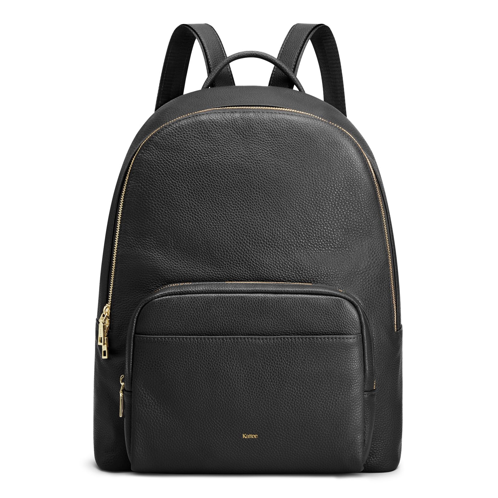 Kattee Mochila de piel auténtica para mujer, bolso de mano de moda