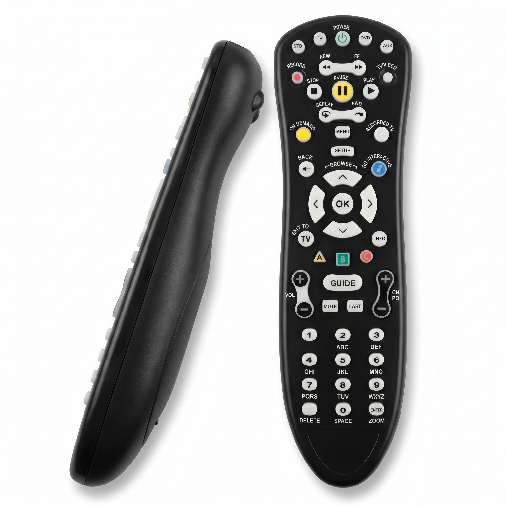 Lot de 2 télécommandes de rechange S10-S1/S10-S4 pour TV AT&T U-Verse et récepteur DVR - Contrôle infrarouge universel, installation facile, large compatibilité