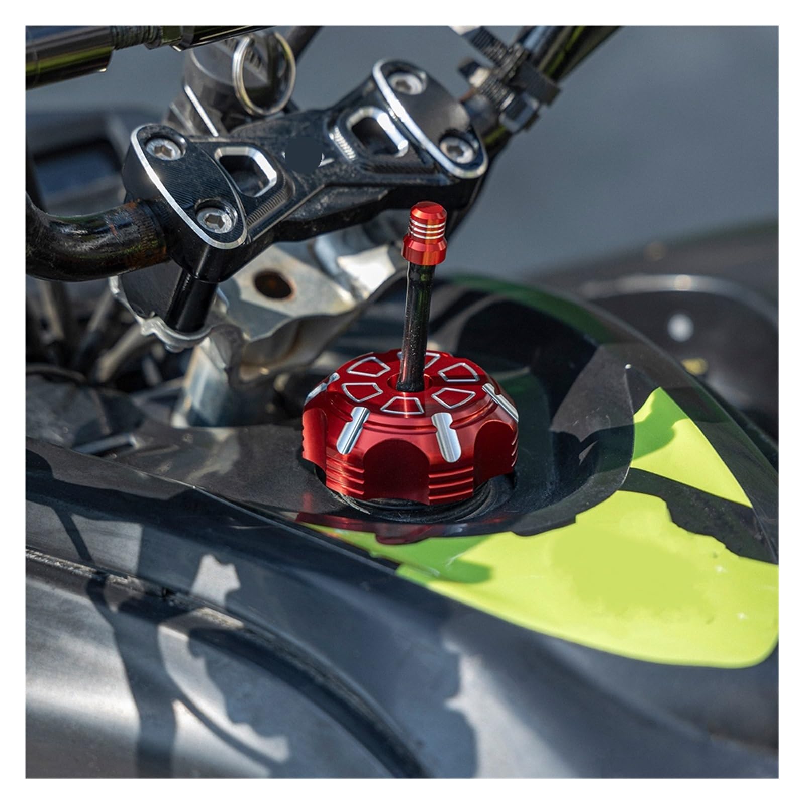 Tappo Del Serbatoio Del Carburante Del Gas In Alluminio CNC Con Sfiato Compatibile Per Yam&aha Raptor 700R 700 2006-2025 Grizzly 125 RT100 TTR110 moto Coperchio serbatoio carburante