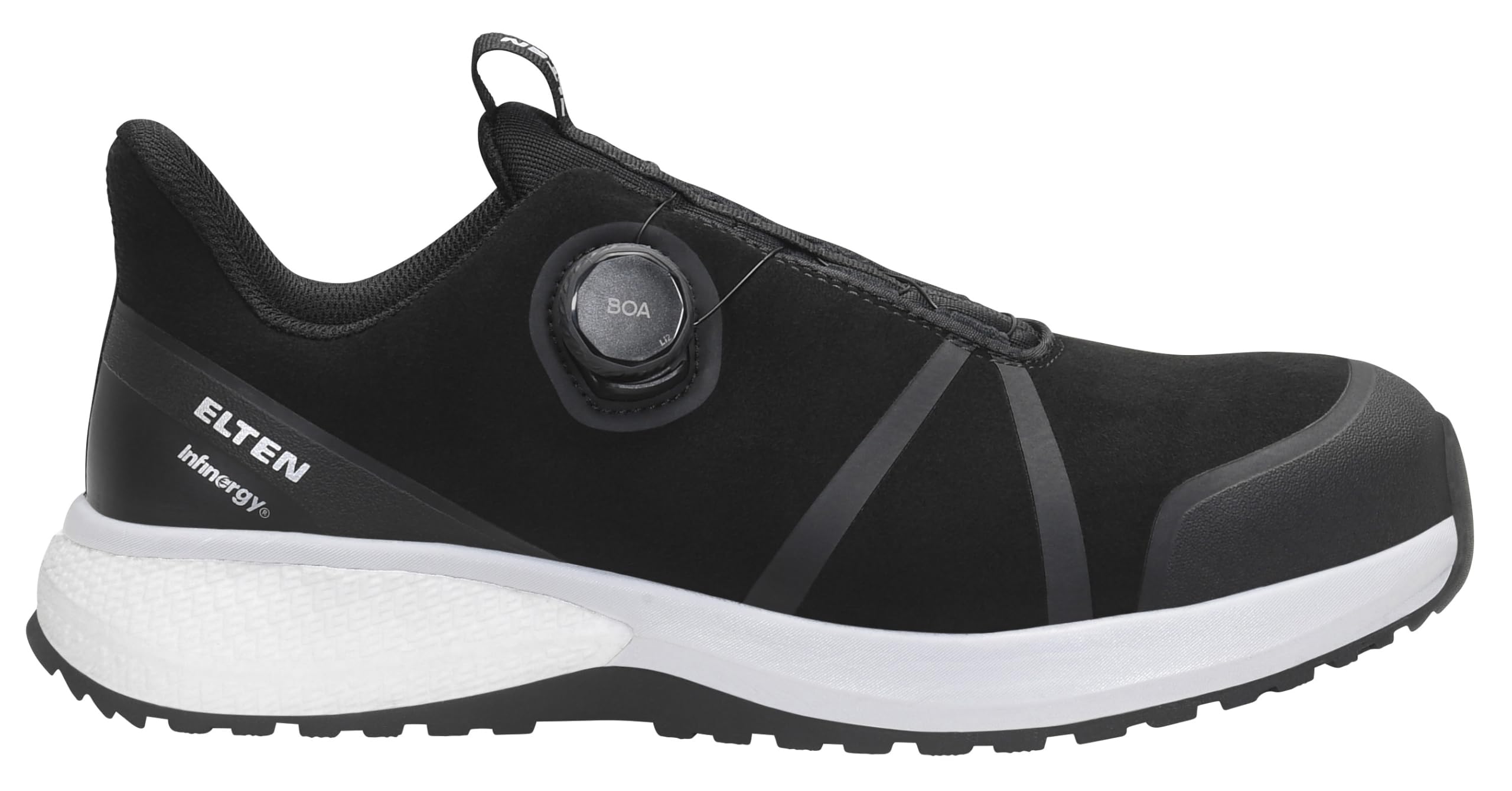 ELTEN Sicherheitsschuhe Taifun XXSW BOA Black Low ESD S3S für Damen & Herren, Carbonkappe, leicht, atmungsaktiv