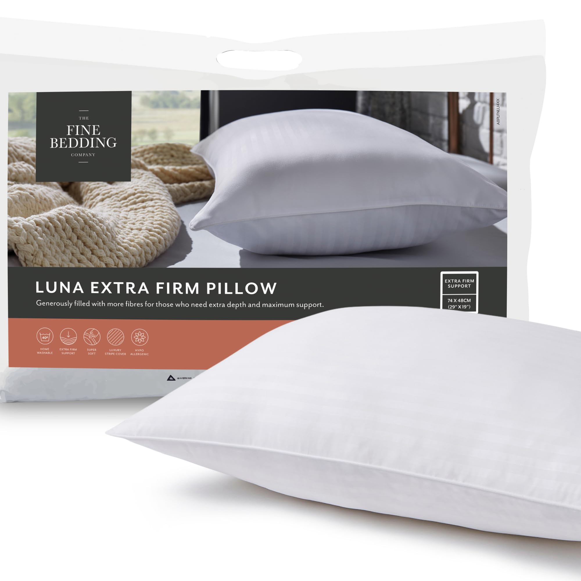 Pillow World The Fine Bedding Company Luna Extra Firm Pillow