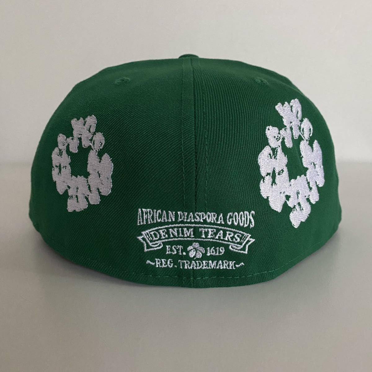 Amazon.co.jp: Denim Tears NEW-ERA Cotton Wreath Cap Green 7 58 