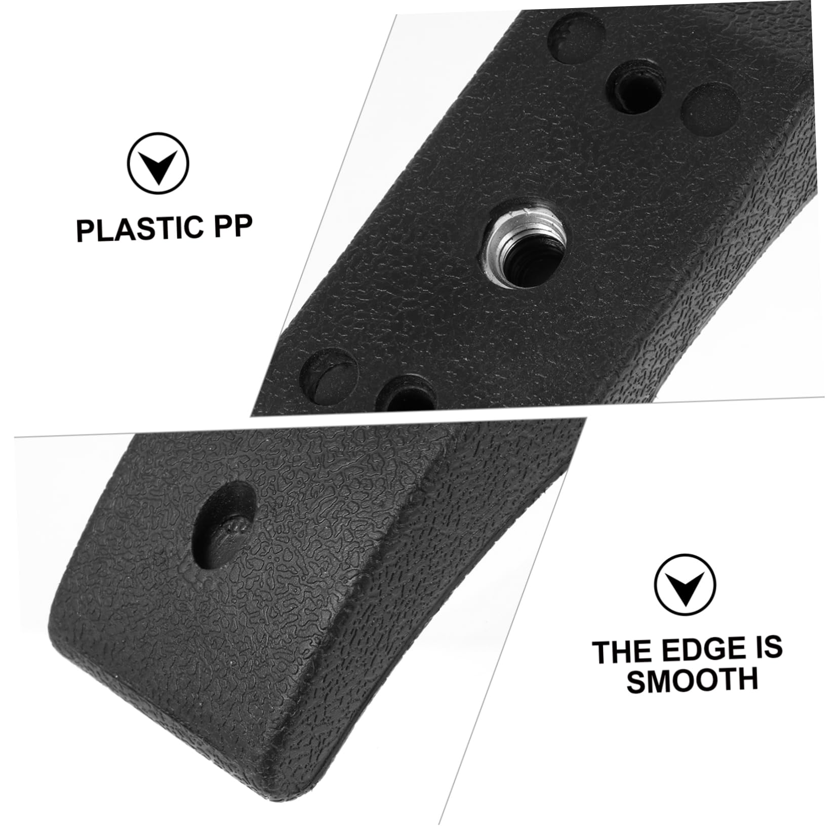 ifundom 2Pcs Fitness Tool Dumbbell Rack Durable Dumbbell Holder for Home Gym Sturdy and Black